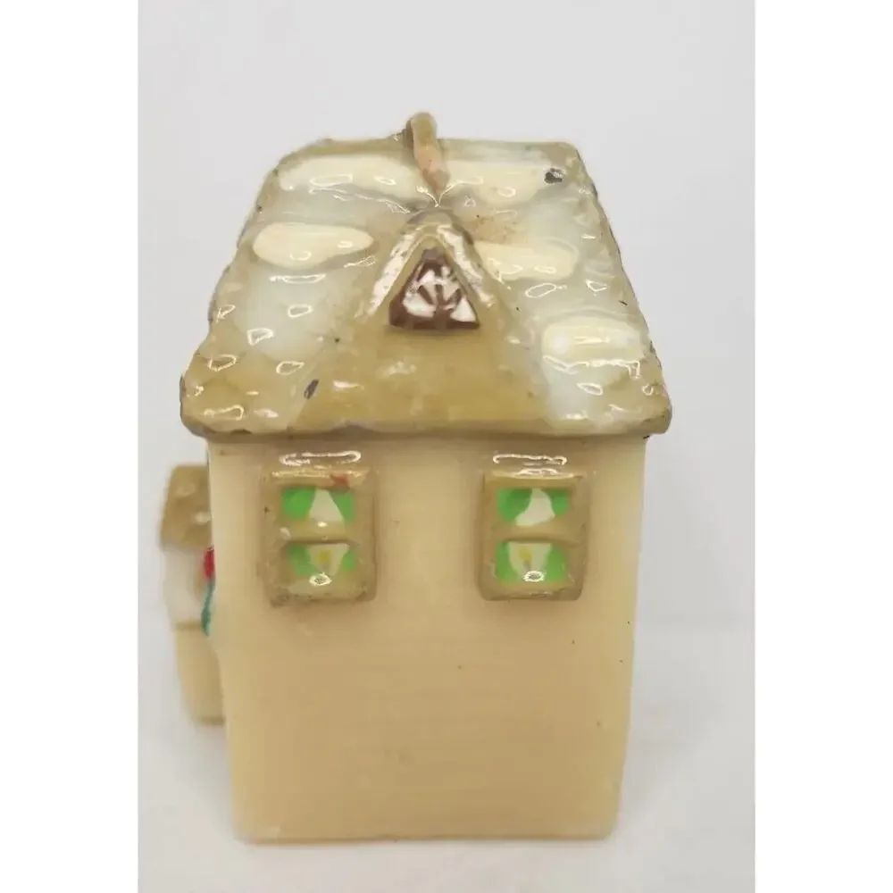 Vintage‎ Russ Berrie Christmas House Candle 3